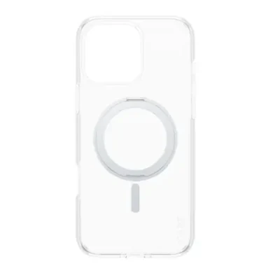 CARE Feature Case  |  Back cover  |  Apple  |  iPhone 16 Pro Max  |  Recycled plastic  |  Silver  |  Kickstand & MagSafe
