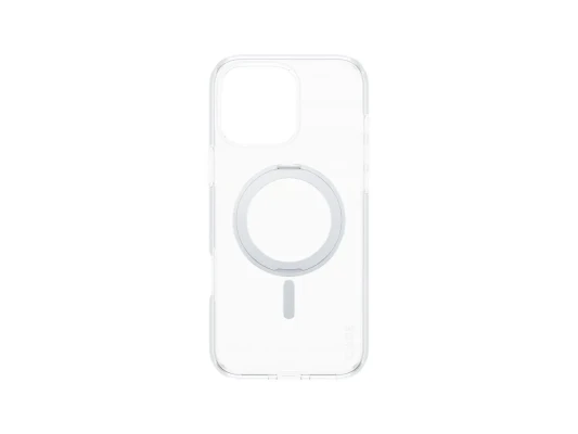 CARE Feature Case  |  Back cover  |  Apple  |  iPhone 16 Pro Max  |  Recycled plastic  |  Silver  |  Kickstand & MagSafe
