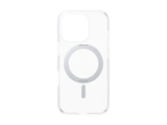 CARE Feature Case  |  Back cover  |  Apple  |  iPhone 16 PRO  |  Recycled plastic  |  Silver  |  Kickstand & MagSafe