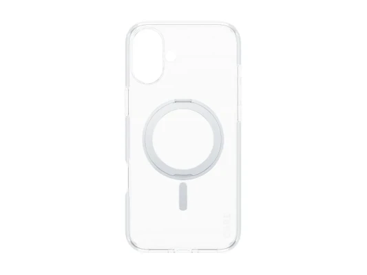 CARE by PanzerGlass Case Feature  |  Back protection  |  Apple  |  iPhone 16 Plus  |  Recycled plastic  |  Silver  |  Kickstand & MagSafe