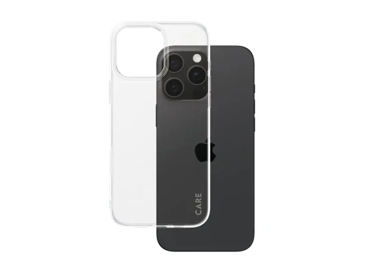 CARE Fashionable Case  |  Back cover  |  Apple  |  iPhone 16 Pro Max  |  Recycled plastic  |  Transparent  |  X-Ray Soft Basic