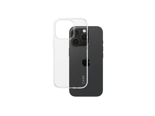 CARE Fashionable Case  |  Back cover  |  Apple  |  iPhone 16 PRO  |  Recycled plastic  |  Transparent  |  X-Ray Soft Basic
