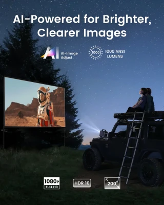 Anker Nebula Mars 3  |  Full HD (1920x1080)  |  1000 ANSI люмен  |  Черный  |  Wi-Fi