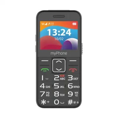 myPhone HALO  |  3 LTE  |  Black  |  2.4 "  |  IPS  |  48 MB  |  128 MB  |  Dual SIM  |  Nano SIM  |  3G  |  Bluetooth  |  2.1  |  USB version Type-C  |  Built-in camera  |  Main camera resolution 0.3 MP  |  1400 mAh