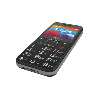 myPhone HALO  |  3 LTE  |  Black  |  2.4 "  |  IPS  |  48 MB  |  128 MB  |  Dual SIM  |  Nano SIM  |  3G  |  Bluetooth  |  2.1  |  USB version Type-C  |  Built-in camera  |  Main camera resolution 0.3 MP  |  1400 mAh