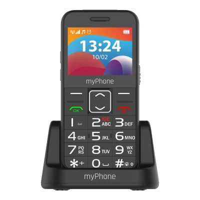 myPhone HALO  |  3 LTE  |  Black  |  2.4 "  |  IPS  |  48 MB  |  128 MB  |  Dual SIM  |  Nano SIM  |  3G  |  Bluetooth  |  2.1  |  USB version Type-C  |  Built-in camera  |  Main camera resolution 0.3 MP  |  1400 mAh