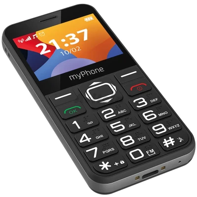 myPhone  |  Halo 3  |  Black  |  2.31 "  |  IPS  |  32 MB  |  32 MB  |  Single SIM  |  Main camera resolution 0.3 MP  |  1000 mAh