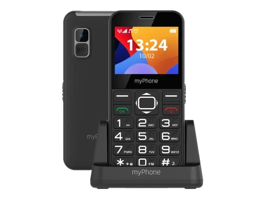myPhone  |  Halo 3  |  Black  |  2.31 "  |  IPS  |  32 MB  |  32 MB  |  Single SIM  |  Main camera resolution 0.3 MP  |  1000 mAh