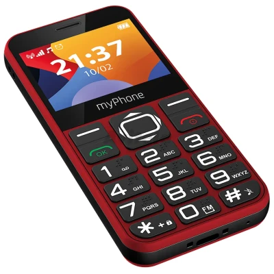 myPhone  |  Halo 3  |  Sarkans  |  2.31 "  |  IPS  |  32 MB  |  32 MB  |  Viena SIM karte  |  Galvenās kameras izšķirtspēja 0.3 MP  |  1000 mAh