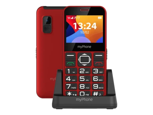 myPhone  |  Halo 3  |  Sarkans  |  2.31 "  |  IPS  |  32 MB  |  32 MB  |  Viena SIM karte  |  Galvenās kameras izšķirtspēja 0.3 MP  |  1000 mAh