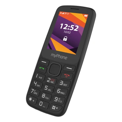 myPhone 6410 LTE  |  Melns  |  2.4 "  |  TFT  |  64 MB  |  128 MB  |  Dual SIM  |  Nano SIM  |  USB versija Type-C  |  Iebūvēta kamera  |  Galvenās kameras izšķirtspēja 0.3 MP  |  1400 mAh