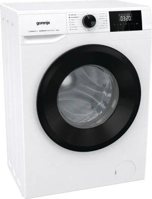 Gorenje Washing Machine  |  W3NGPI62SBS  |  Energy efficiency class B  |  Front loading  |  Washing capacity 6 kg  |  1200 RPM  |  Depth 47 cm  |  Width 60 cm  |  LCD  |  Steam function