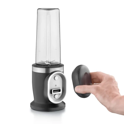Caso Cordless Blender  |  Click & Blend  |  Tabletop  |  240 W  |  Jar material Tritan  |  Jar capacity 0.5 L  |  Stainless steel / Matt Black
