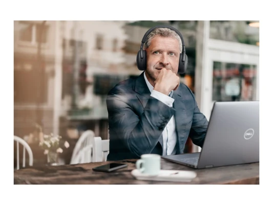 Dell Premier austiņas  |  WL7024  |  Bluetooth  |  Iebūvētais mikrofons  |  Bezvadu  |  ANC  |  Melns