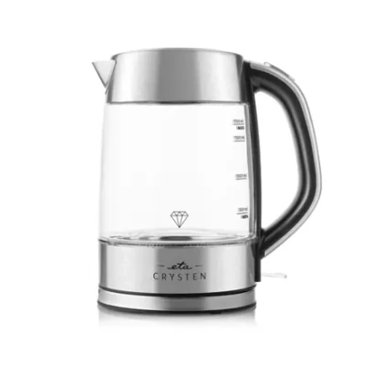 ETA Kettle  |  ETA415490000 Crysten  |  Electric  |  2100 W  |  1.7 L  |  Glass  |  360° rotational base  |  Glass