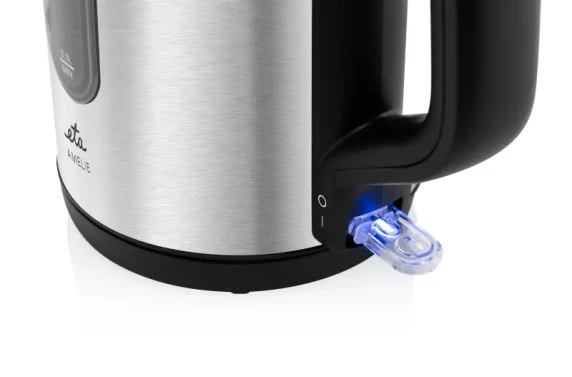 ETA Kettle  |  ETA959990000 Amelie  |  Electric  |  2200 W  |  1.7 L  |  Stainless Steel  |  360° rotational base  |  Stainless Steel
