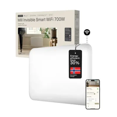 Mill Invisible Smart WiFi Heater  |  PA700WIFI4  |  Panel Heater  |  700 W  |  Suitable for rooms up to 9-12 m²  |  White  |  IPX4