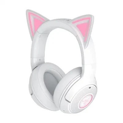 Razer Headset  |  Kraken Kitty V2 BT  |  Bluetooth  |  Over-ear  |  Microphone  |  Noise canceling  |  Wireless  |  White
