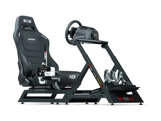 Next Level Racing  |  Premium PU āda  |  Atpakaļslīdošs sēdeklis  |  ERS3 Elite  |  Melns