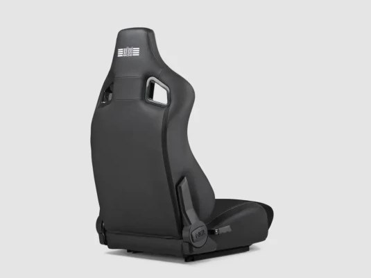 Next Level Racing  |  PU āda un zamšs  |  Atpakaļslīdošs sēdeklis  |  ERS4 Elite PU ādas un zamša izdevums  |  Melns