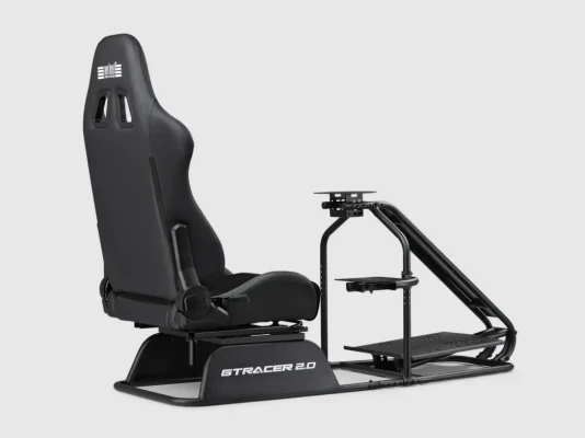 Next Level Racing  |  Sacīkšu simulatora kokpits  |  GTRacer 2.0  |  Melns