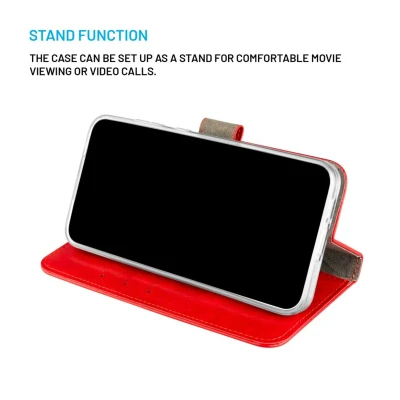 Fixed Opus  |  Book Case  |  Samsung  |  Galaxy A36 5G / A56 5G  |  Leather  |  Red