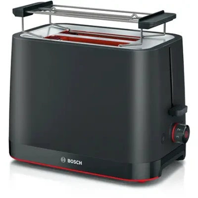 Bosch Compact Toaster  |  TAT3M123 MyMoment  |  Power 950 W  |  Number of slots 2  |  Housing material Plastic  |  Black