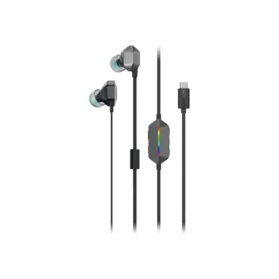 Lenovo RGB Spēļu In-Ear austiņas  |  Legion E510 7.1  |  Iebūvēts mikrofons  |  Vadu  |  Vētrains pelēks