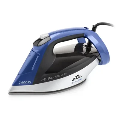 ETA Steam Iron  |  ETA227690000 Chloe  |  Steam Iron  |  2600 W  |  Water tank capacity 350 ml  |  Continuous steam 40 g / min  |  Silver / Blue
