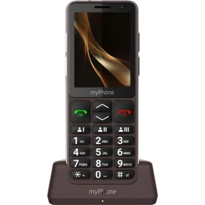 myPhone Bueno LTE Praline Collection  |  Brown  |  2.8 "  |  IPS  |  48 MB  |  128 MB  |  Single SIM  |  MicroSD  |  3G  |  Bluetooth  |  Main camera resolution 2 MP  |  2000 mAh