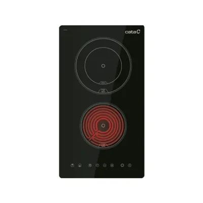 CATA  |  Built-in Vitroceramic Hob  |  TD 3002 BK  |  2 Cooking Zones  |  Touch Controls  |  Black