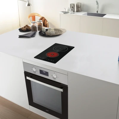 CATA  |  Built-in Vitroceramic Hob  |  TD 3002 BK  |  2 Cooking Zones  |  Touch Controls  |  Black