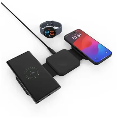 Fixed  |  Wireless Foldable Charger 3in1 Flex for Samsung  |  FIXFLE-SA-BK  |  Black
