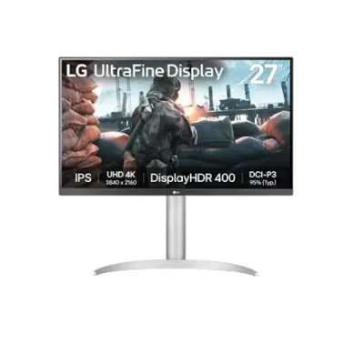 LG  |  27UP650K-W  |  27 "  |  IPS  |  UHD  |  16:9  |  60 Hz  |  5 ms  |  3840 x 2160 pixels  |  400 cd / m²  |  HDMI ports quantity 2