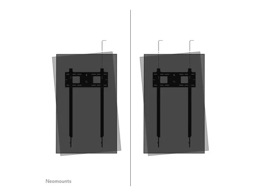 Neomounts Wall mount  |  WL30-750BL18P Heavy duty wall mount  |  Adjustable Height  |  50-98 "  |  Maximum weight (capacity) 100 kg  |  Black