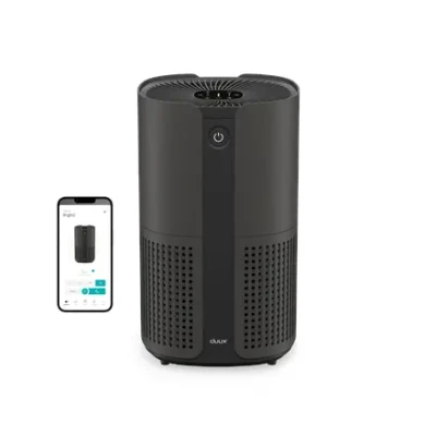 Duux Smart Air Purifier  |  Bright 2  |  4-22 W  |  Suitable for rooms up to 42 m²  |  Black