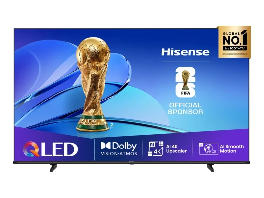 Hisense UHD QLED Smart TV  |  55E7Q  |  55"  |  Smart TV  |  VIDAA OS  |  UHD  |  Black