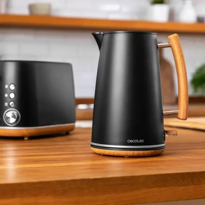 Cecotec Kettle  |  ThermoSense 400  |  Electric  |  3000 W  |  1.7 L  |  Stainless steel / BPA  |  360° rotational base  |  Black Woody