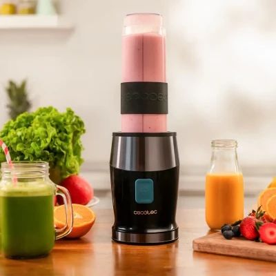 Cecotec Blender  |  Power Titanium 900 ProGo  |  Tabletop  |  900 W  |  Jar capacity 2x0.57 L  |  Ice crushing  |  Black