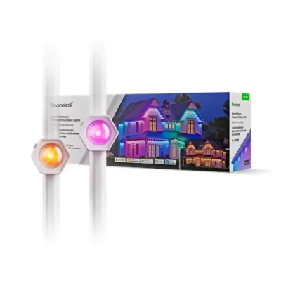 Nanoleaf Smart Multicolor Permanent Outdoor Lights Smarter Kit, 15m  |  16+ Million Colours