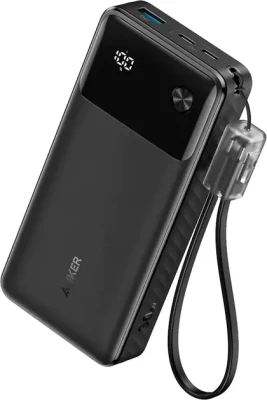 Anker Power Bank, B2B - Europe (excluded UK plug), 30 W  |  A1384G11  |  20000 mAh  |  Black