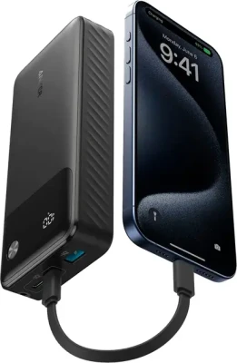 Anker Power Bank, B2B - Europe (excluded UK plug), 30 W  |  A1384G11  |  20000 mAh  |  Black