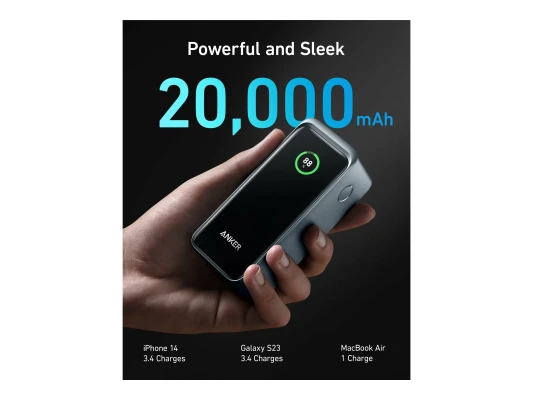 Anker Power Bank, 200 W  |  Prime  |  20000 mAh  |  Melns