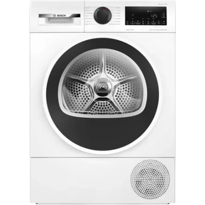 Bosch Dryer Machine with Heat Pump  |  WQG2450ISN  |  Energy efficiency class Class D  |  Front loading  |  9 kg  |  LCD  |  Depth 61.3 cm  |  White