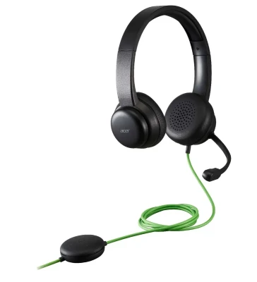 Acer Conference Headset  |  Built-in microphone  |  USB Type-A  |  Black