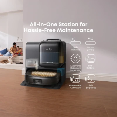 Anker Eufy Robot Vacuum Cleaner  |  Omni E28  |  Wet&Dry  |  Dust capacity 3 L  |  20000 Pa  |  Black