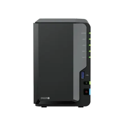 Synology DiskStation  |  DS225+  |  Intel Celeron  |  J4125  |  2 GB  |  DDR4  |  Black