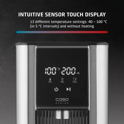 Caso Turbo hot water dispenser  |  HW 620  |  Water Dispenser  |  2600 W  |  2.5 L  |  Plastic / Stainless Steel  |  Black / Stainless Steel