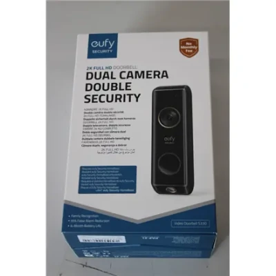 SALE OUT. Anker Eufy Doorbell 2 Pro, Black  |  Anker Eufy Doorbell 2 Pro  |  UNPACKED, SCRATCHED TOP