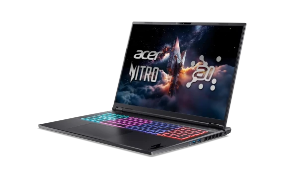 Acer  |  Nitro 18 AI AN18-61-R25V  |  Obsidian Black  |  18 "  |  IPS  |  WQXGA  |  2560 x 1600 pixels  |  AMD Ryzen AI 7  |  350  |  16 GB  |  DDR5  |  Solid-state drive capacity 1000 GB  |  NVIDIA GeForce RTX 5060  |  GDDR7  |  8 GB  |  Windows 11 Home 